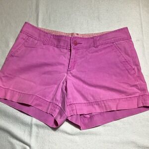 Lilly Pulitzer Callahan Shorts Pink Cotton Mid Rise Size 6